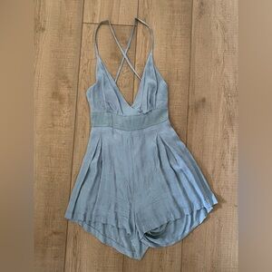 Light Blue Strappy Romper